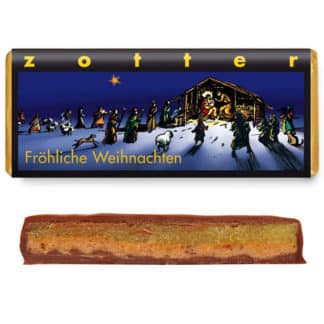 Zotter “Fröhliche Weihnachten” Gewürzmarzipan 70g